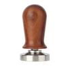 Stainless Steel Base Coffee Tamper 51/53/58mm Flat Bottom Coffee Powder Press Wooden Handle Non-slip Coffee Leveler