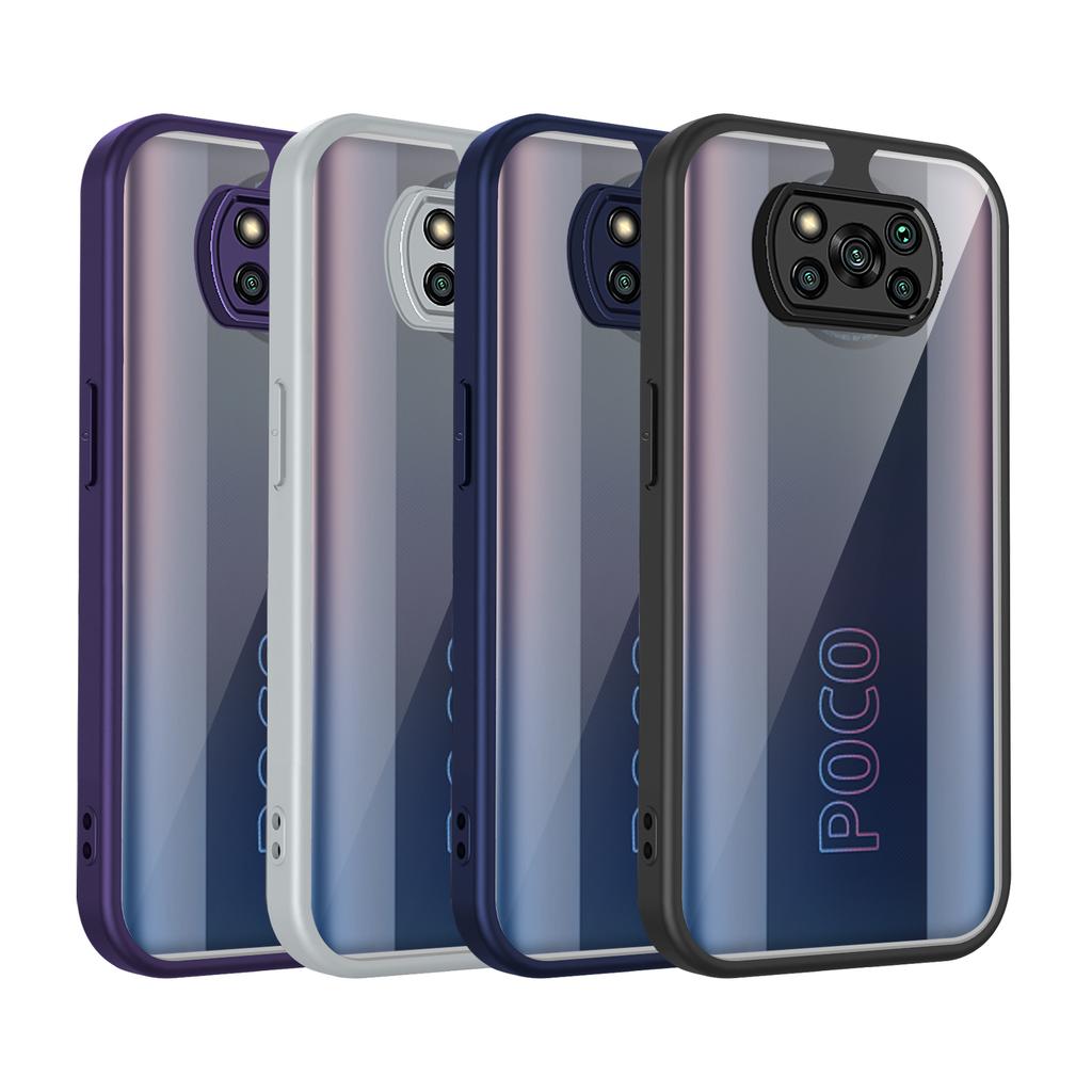Для Xiaomi Poco X3 Pro Чехол Силиконовый TPU Бампер с Воздушной Подушкой Прозрачная Матовая Задняя Крышка Жесткий Чехол для Телефона для Xiaomi Poco X3 NFC X3Pro