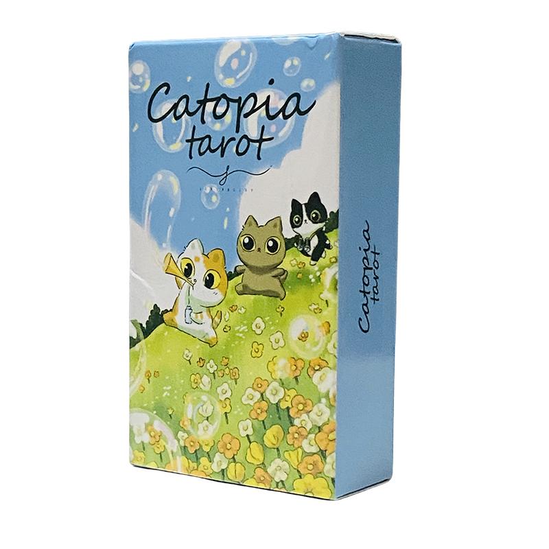 Таро Catopia 78 карт Милый котенок Таро колода Для начинающих Оракул Карточная игра Настольная игра Игрушка