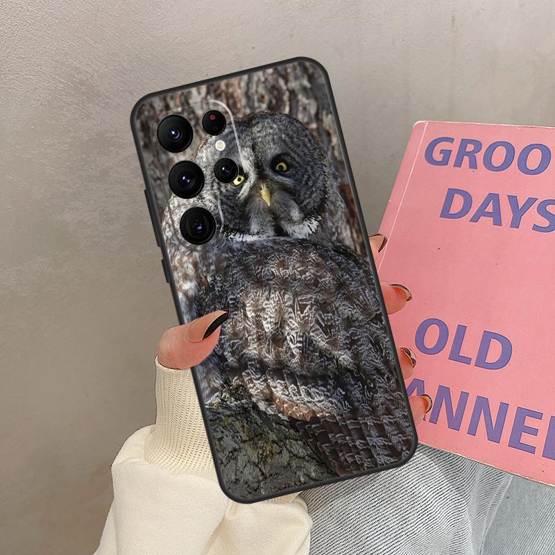 Camouflage Owl Case For Samsung Galaxy S21 S22 S23 S24 S25 Ultra S9 S10 S25 Plus S20 FE S25 FE Cover Coque