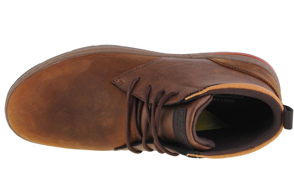 Skechers Evenston - Renli, Мужские туфли на шнуровке коричневого цвета