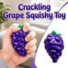 Crunchy Crackling Grape Squishy Toy Soft TPR Fidget Toy Creative Grape Stress Ball  Office Desk Toy