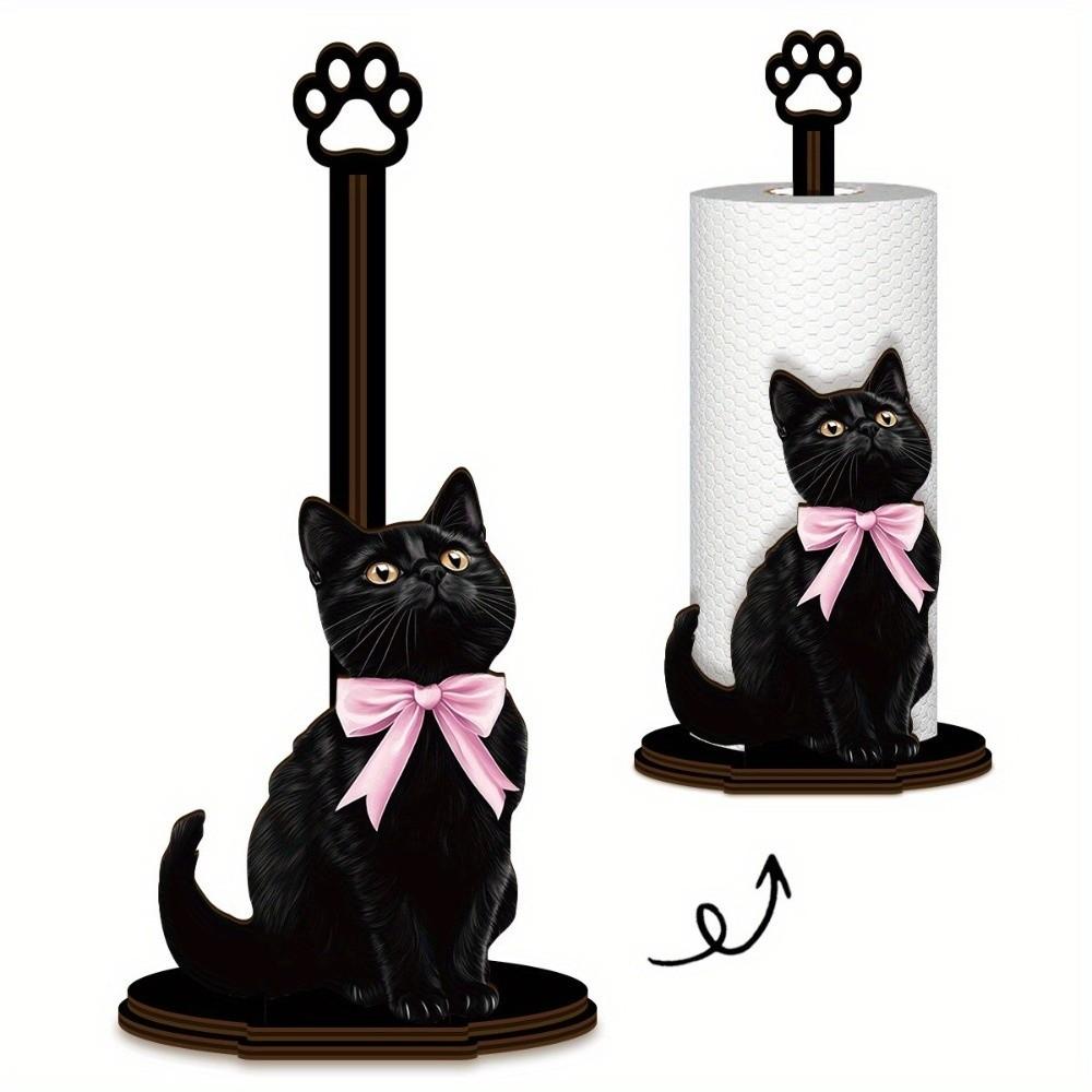 Vertical Storage Desktop Tissue Holder Cling Film Roll Towel Holder  Kitchen Use