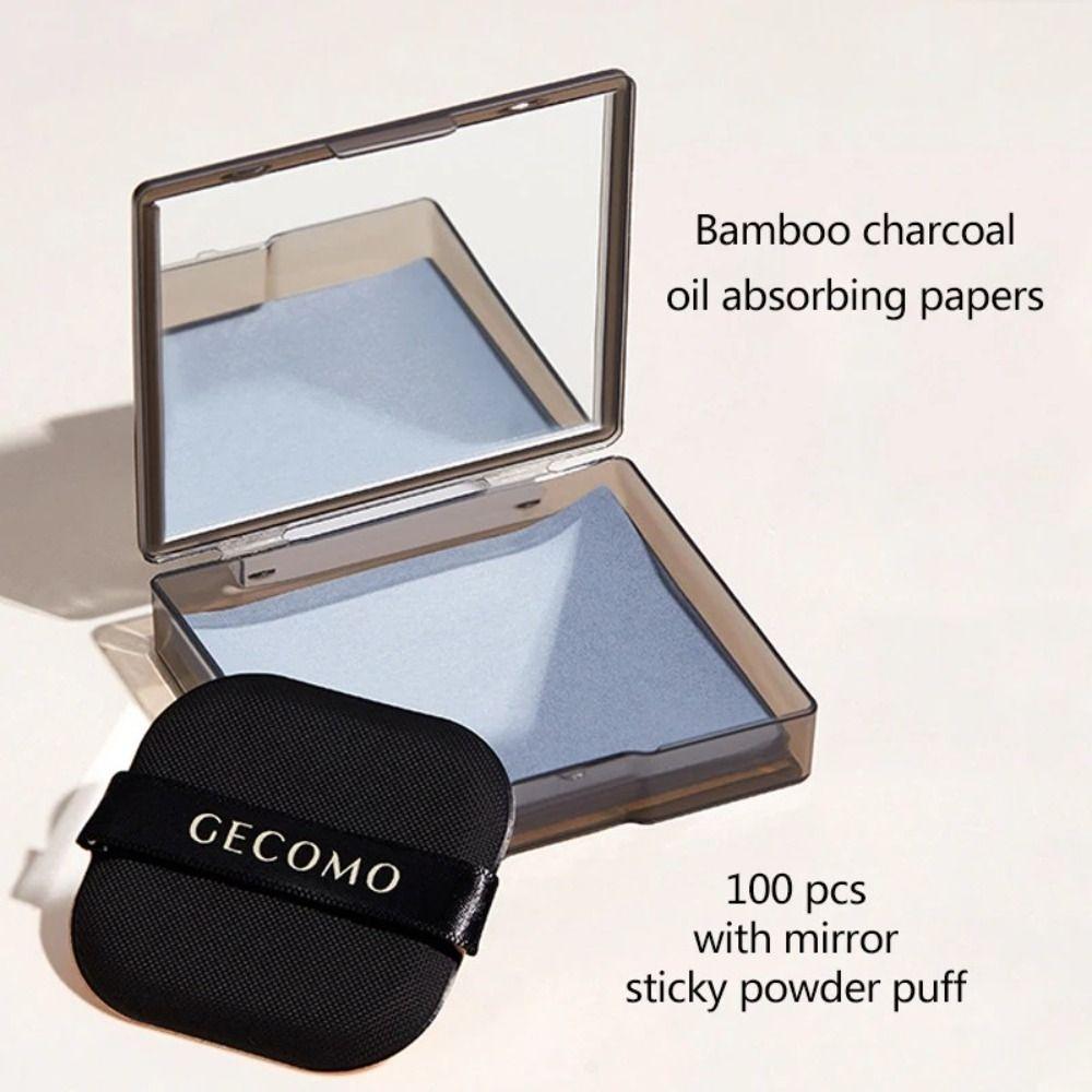 100 Sheets Disposable Oil Blotting Sheets Portable Makeup Holding Oil Off Paper Women