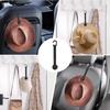 2 pcs Cowboy Hat Holder for Truck- Car Hats Organizer Accessories- Magnetic Clip Leather Hat Rack for Car- Headrest Hat Hanger Vehicle for Travel on