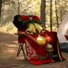Christmas Bells Customize Your Name Outdoor Blanket Cozy Soft Lightweight Allseason Multipurpose Throw For Travel Camping Picnics Sofa Office Bed
