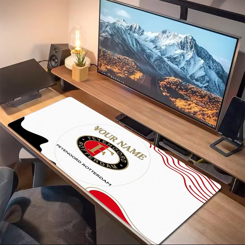 Feyenoord Custom Name Large Size Mouse Pad Large Gaming Table Cushion Non-slip Laptop Tablet Big Mousepad XXL Mat Mini PC Playmat With Lock edge