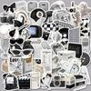 61 Black and White Simple Style Graffiti Stickers Decorate Suitcase Pen Guitar Notebook Waterproof Explosive