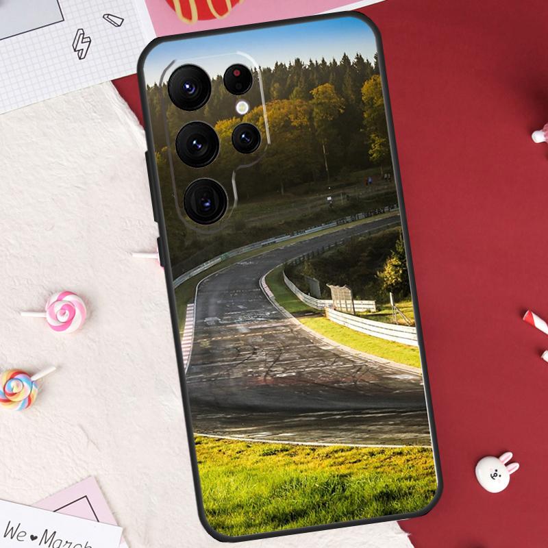 Green Hell Nurburgring Case For Samsung Galaxy S26 Ultra S23 S22 S21 S20 S24 S25 Ultra S10 Plus S25 FE Cover Shell