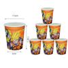 Dragonball Birthday Decoration Goku Stickers Balloons Disposable Tableware Tablecloth Straw Cup Plates Baby Shower Supplies Toy