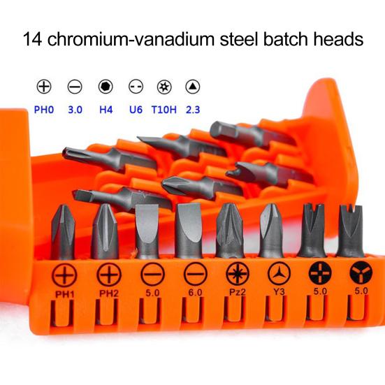 Набор отверток с эргономичным дизайном, храповым механизмом, 180-градусной многоугольной электрической отверткой с набором магнитных бит