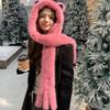 Зимняя ветрозащитная шапка-шарф и шапка для женщин, толстая шапка с защитой ушей из искусственного меха, новые шапки-бомберы для женщин, русская лыжная шапка, шапки из искусственного меха