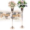 Metal Flower Vase Golden Table Flower Vase Retro Artificial Flower Vase  Home Decoration