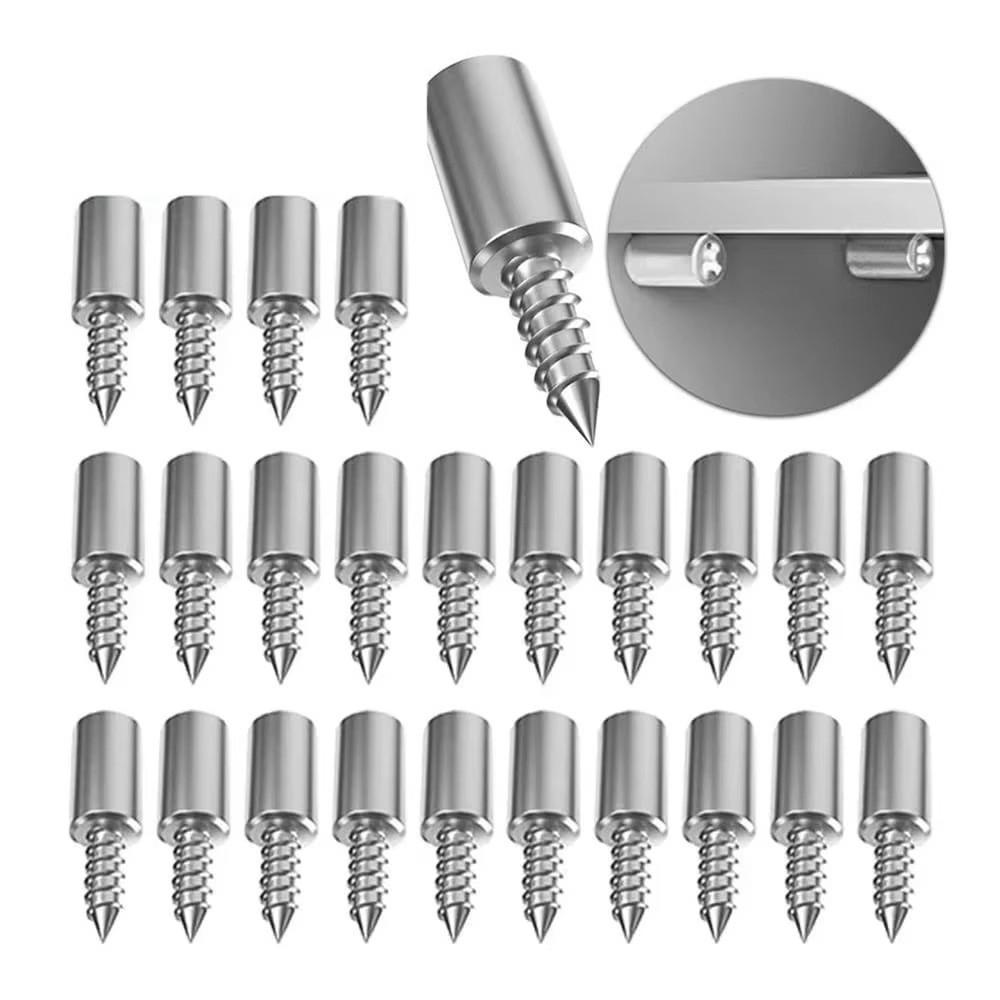 20pcs Nonslip Cross Self-tapping Screw Rubber Sleeve Glass Partition Nails  Home Wardrobe