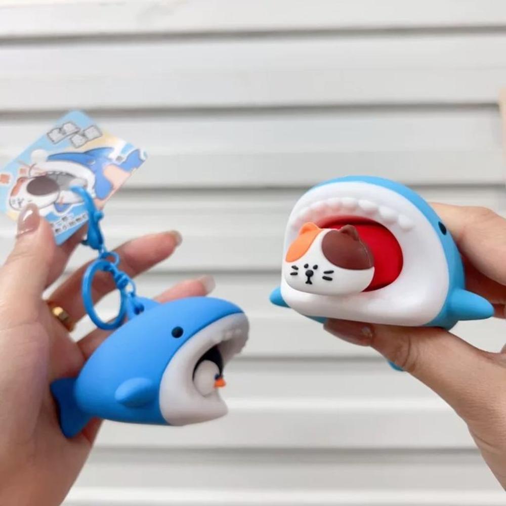 Cat Silicone Penguin Pendant Creative Polar Bear Keychain Car Key Pendant