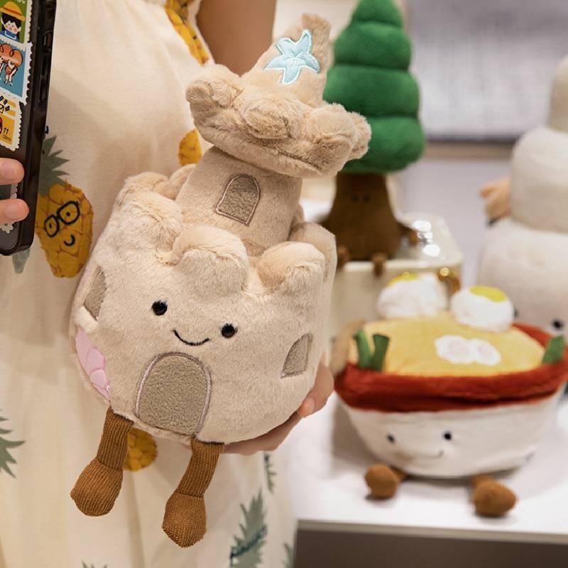 Unique Plush Toy 12cm Fun Ramen Noodle Shape Realistic And Creative Design
