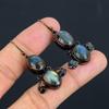 Labradorite Gemstone Copper Electroformed Handmade Jewelry Earring For Women