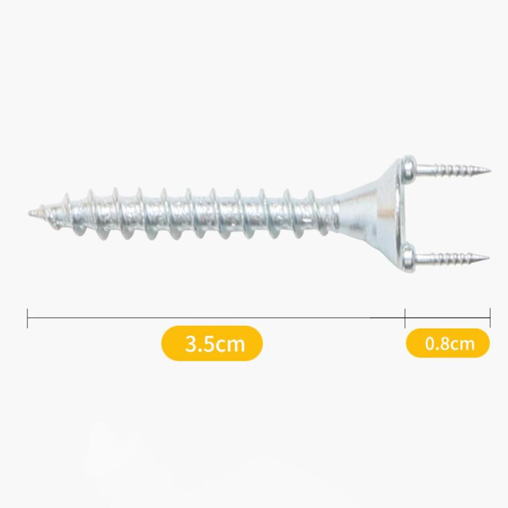 50 Double-ended Screws, Seamless Nails, Special Self-tapping Nails for Baseboards