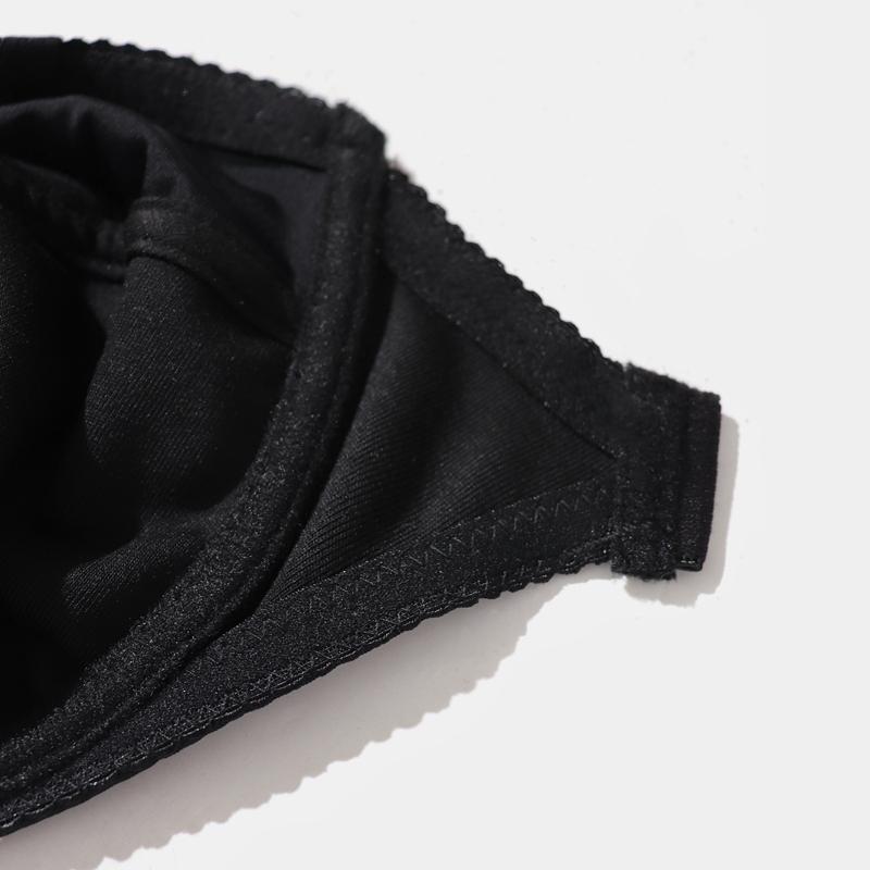 Women Invisible Strap Bra Plus Size Underwear Half Coverage Ultra-Thin Breathable Lingerie with Wired 85-100Cd Cup Top