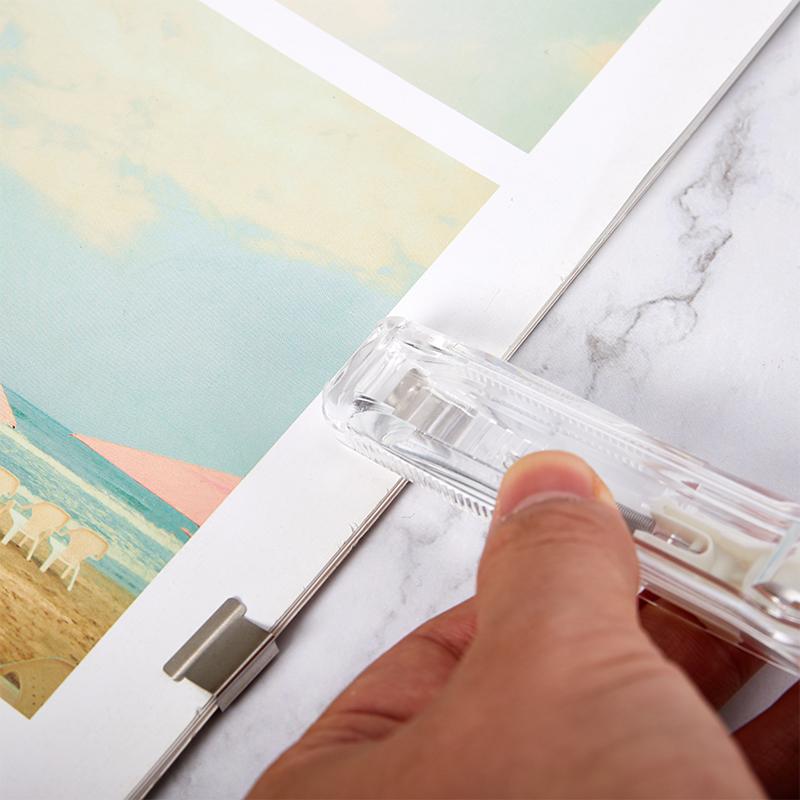 Ручной бумажный клиппер Металлический степлер Скрепки для скрепления документов Канцелярские товары