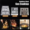 Built-in Gas Stove Stainless Steel Gas Cooktop Kitchen Cooking Kitchenware Gas Cooker New Household Multi Burner