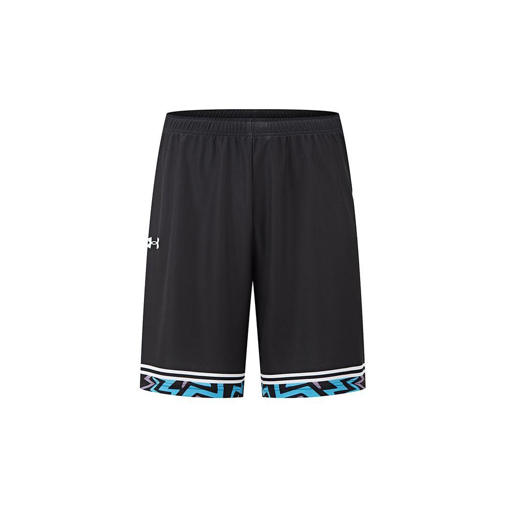 Under Armour Эластичный Пояс Полосатые Спортивные Шорты Мужские Черный 24500211-001