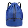 Sports Drawstring Backpack Bag with Shoes Compartment Wet Proof Pocket for Women Men Large Capacity String Swim Gym Sackpack Bag