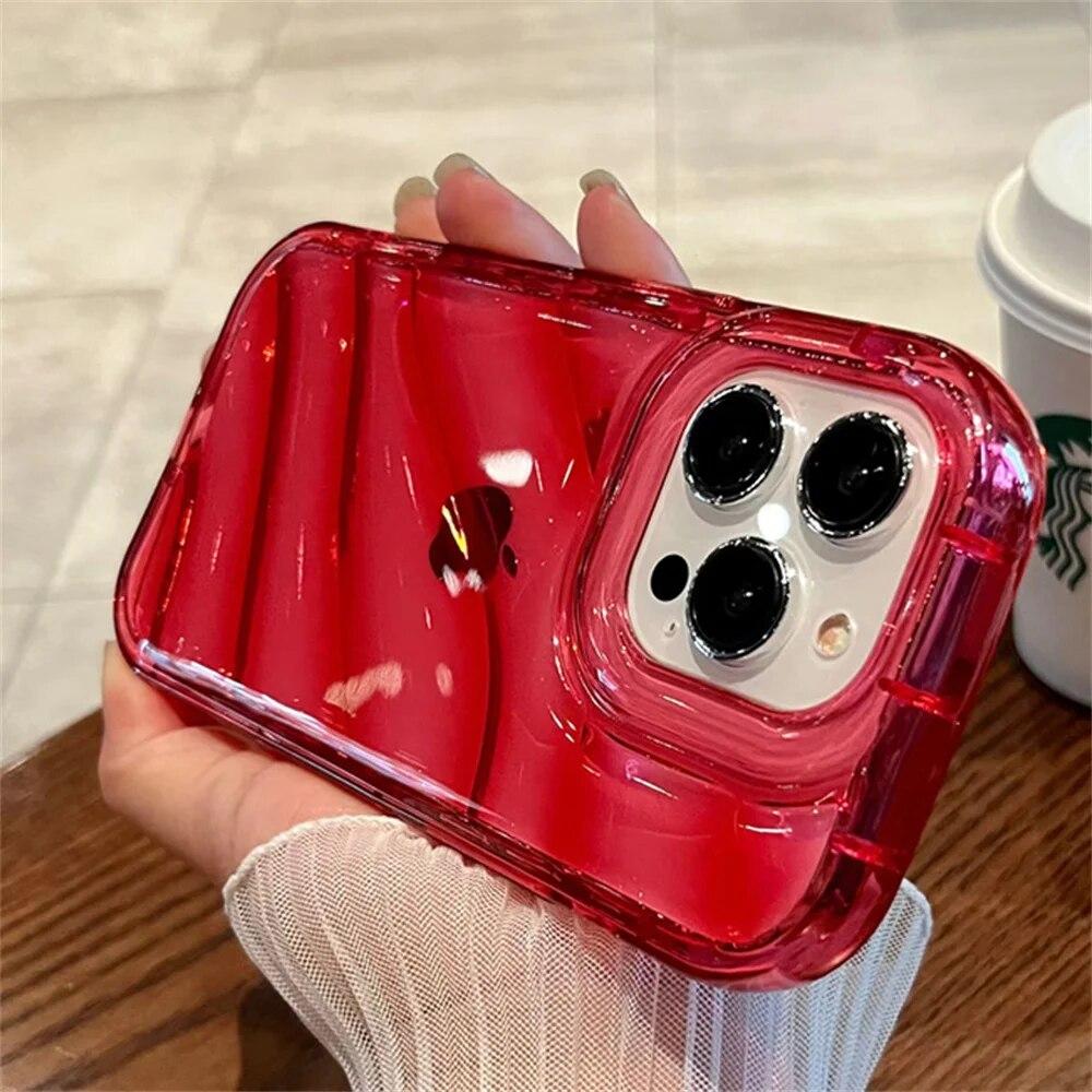 Утолщенный прозрачный чехол для телефона из бампера для iPhone 15 14 13 12 11 Pro Max X XR XS 7 8 Plus SE 2 противоударный простой мягкий чехол из ТПУ