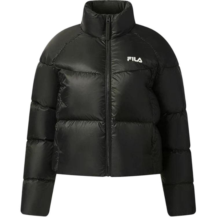 Fila Fleece Warm Stand Collar Down Jacket Women Outerwear F51W549902FBK