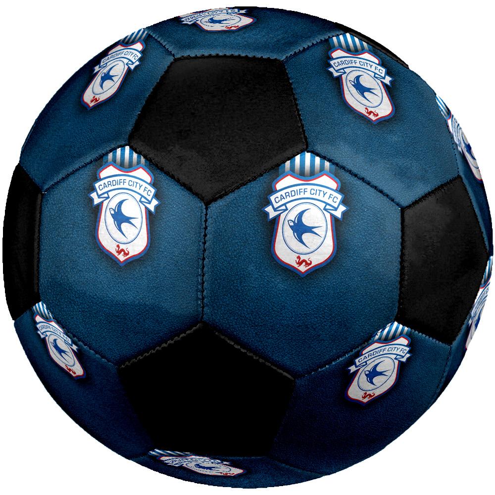 Cardiff City F.C Soccer Ball Colorful All Ages Machine Stitched PVC Competition Ready Durable High-Bounce.SIZE5