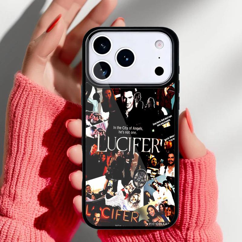 Чехол для телефона American TV Series Lucifer для iPhone 17 16 15 14 13 Pro Max Задняя крышка для 12 11 Pro Coque