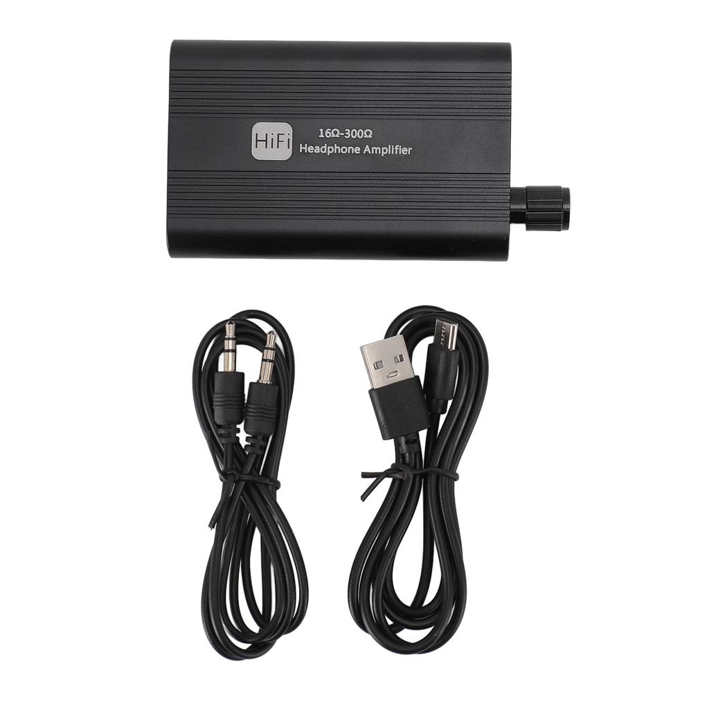 Портативный усилитель для наушников 2-ступенчатый переключатель усиления Превосходное качество звука 16–300 Ом 3,5 мм AUX вход/выход для наушников