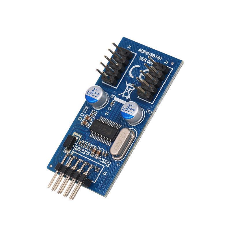 Адаптер USB 1-to-2 для материнской платы, интерфейс USB 2.0 9-контактный на двойной 9-контактный