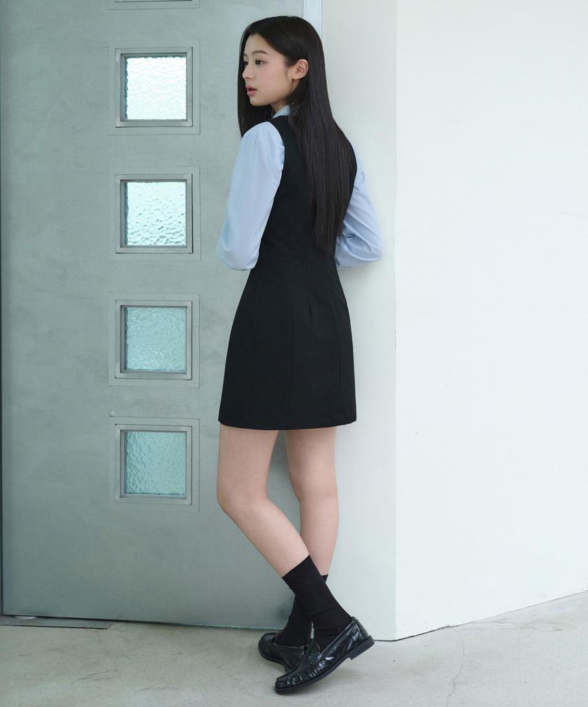 Musinsa Standard Woman Sleeveless Formal Mini Dress [Black]