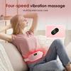 Electric Menstrual Cramp Massager Vibrating Heating Pad with Menstrual Abdominal Warmer Belt