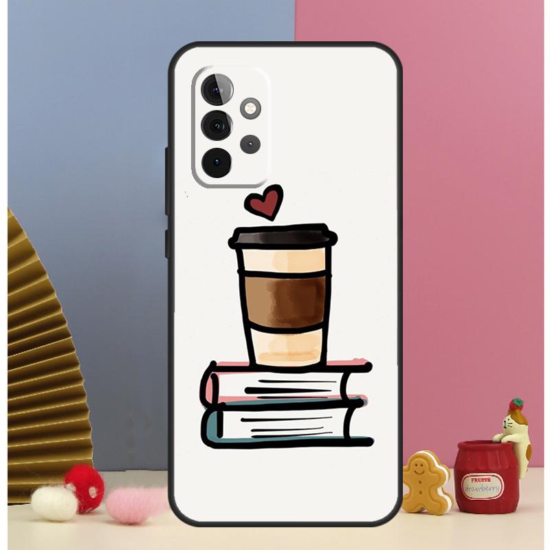 Чехол "Книги и Кофе" для Samsung Galaxy A52 A72 A13 A33 A53 A14 A24 A34 A54 A15 A25 A51 A71 A12 A32