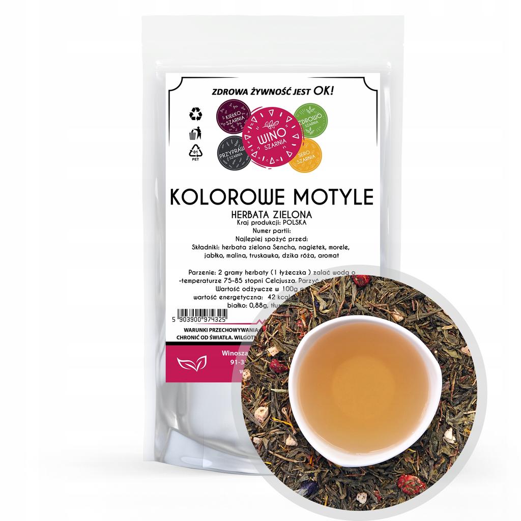 Colorful Butterflies green fruit tea 100g