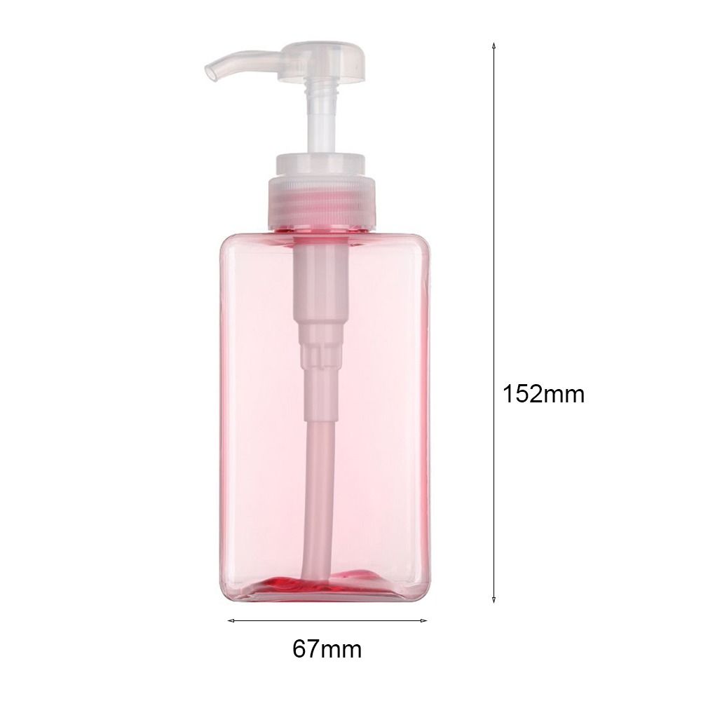 New Plastic Shower Gel Shampoo Clear Container Pump Liquid Soap Dispenser