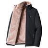 Men Winter New Casual Classic Warm Thick Fleece Parkas Jacket Coat Men Autumn Fashion Pockets Windproof Parka Men Plus Size