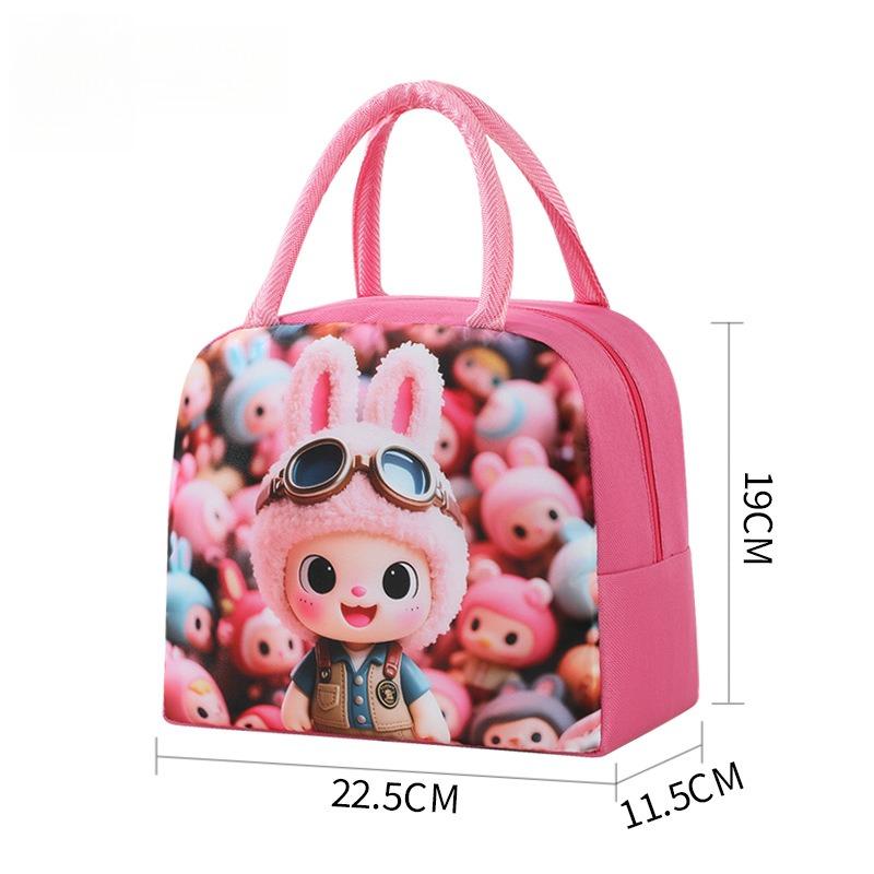 Camping, picnic, outing ice bag, lunch bag for children, commuter small bag, new cartoon cute portable lunch box bag, insulated