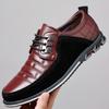 Brand Men'S Casual Shoes Fashion Classic Men'S Pu Leather Shoes  Breathable Business Lace-Up Men Shoes Plus Size 38-50