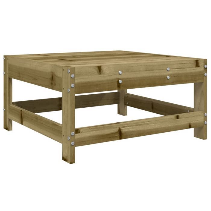 VidaXL Repose-pied de Jardin, Siège avec Cadre en Bois, Table Basse, Tabouret de Terrasse Patio Balcon Extérieur, Bois de 825491