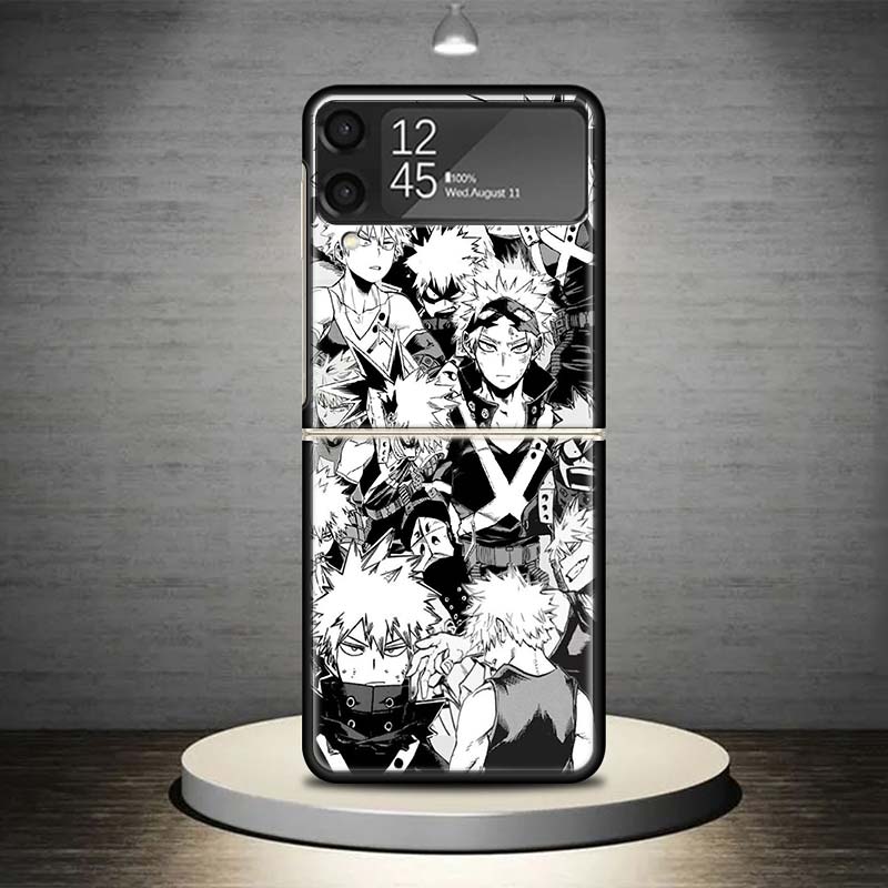 Чехол для телефона Bakugou Katsuki MHA My Hero для Samsung Galaxy Z Flip 7 6 5 4 3 5G Ударопрочный чехол Z Flip7 Flip6 ZFlip5 Flip3 Flip4