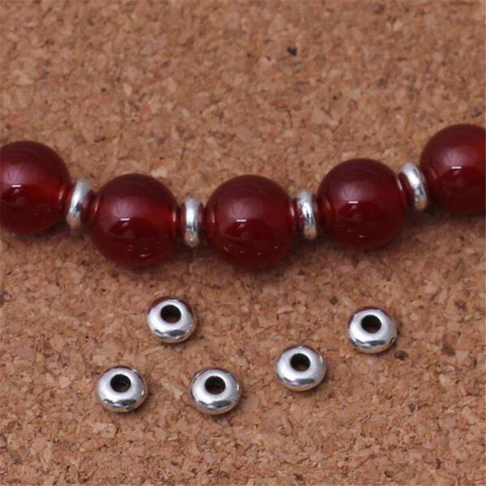100pcs/set Handmade Stainless Steel Crafts Bracelet Components Spacer Beads DIY Tool Jewelry Making