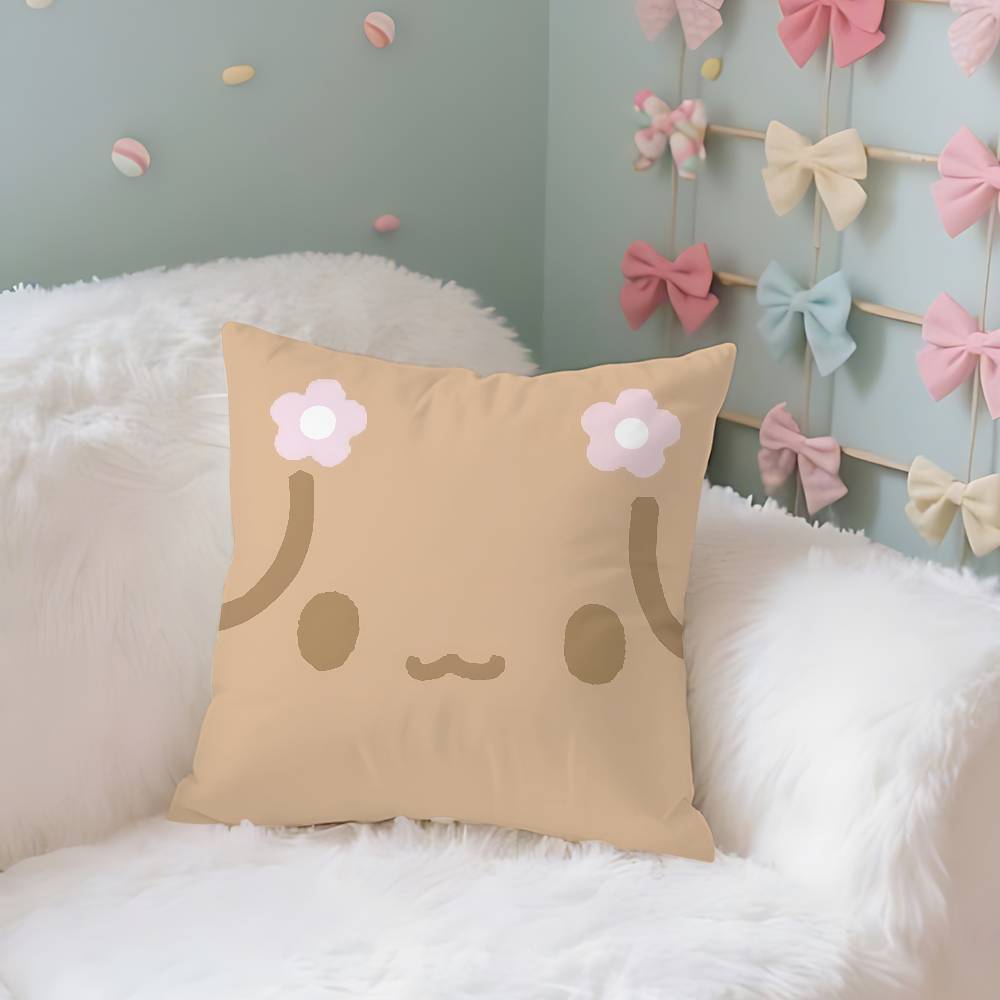 Милый Sanrio Skawaii Чехол Плюшевая Ткань Мягкая Наволочка Двусторонний Принт Чехол для Подушки Домашние Подарки