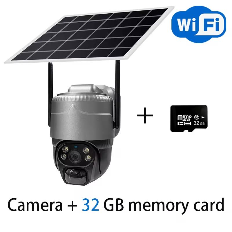 Новая 5-мегапиксельная HD-камера на солнечных батареях 4G/WIFI для улицы 4G Sim со встроенным аккумулятором телекамера PTZ автоматическое отслеживание домашняя охранная камера видеонаблюдения