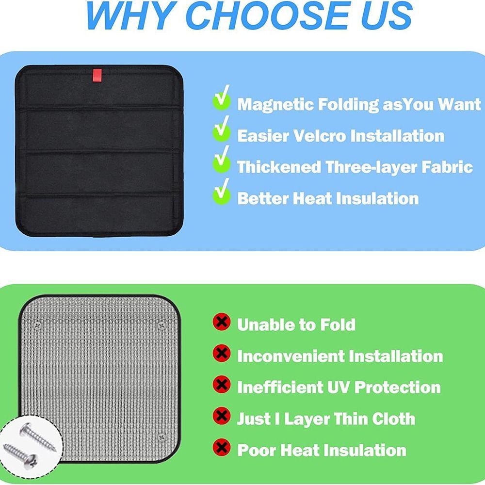 Collapsible Skylight Sunshade Reflective Blackout RV Skylight Shade Interior Sun Protector  Travel