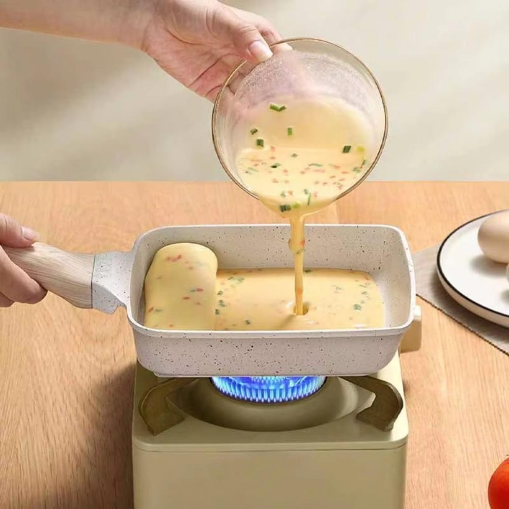 Прямоугольная сковорода для яичных рулетов с антипригарным покрытием, маленькая сковорода для стейков, мини-мейкер для завтрака, кухонные инструменты