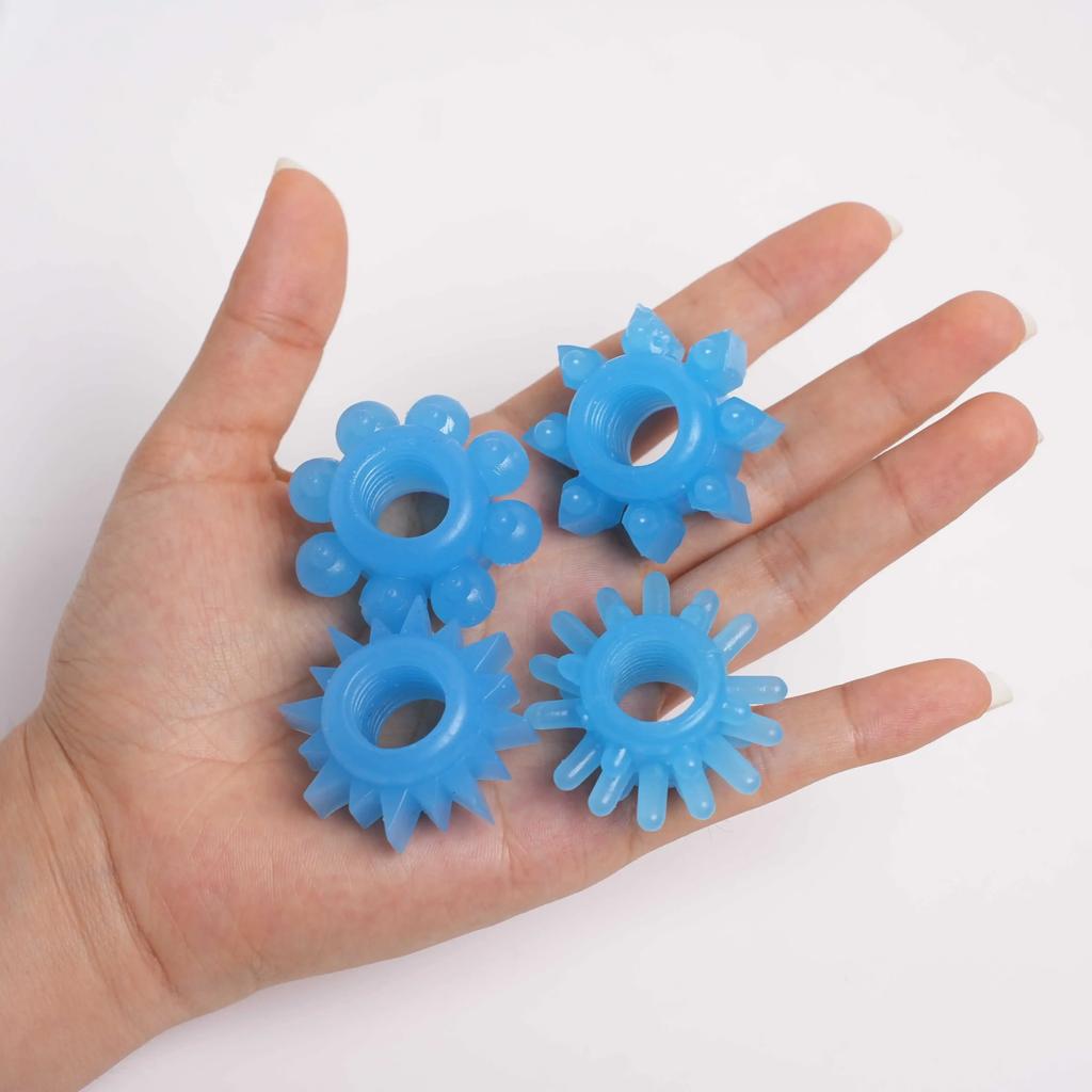 Soft Silicone Penis Cock Ring Delay Ejaculation Ball Scrotum Stretcher Adjustable Semen Sleeve Rings SM Bondage Sex Toy for Men