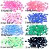 Multi-Color AB Jelly Resin Rhinestones, 2-6mm, 1000 Pcs, Flat Back for Nail Art